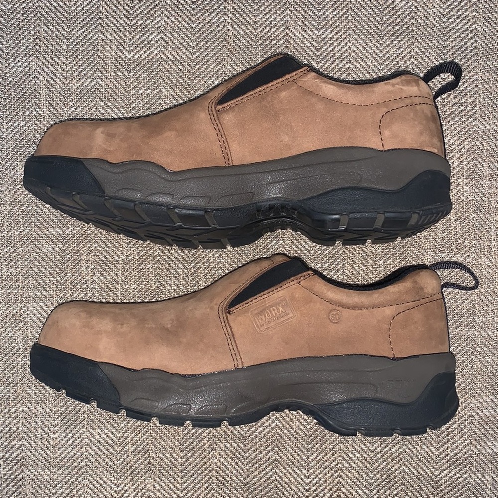 EUC Worx/Red Wing Steel Toed Shoes Size 8.5WW. - Picture 3 of 10